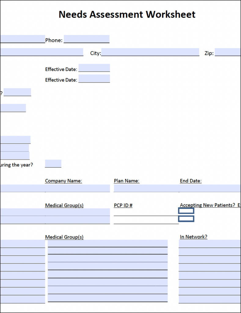 Needs Assessment Form – AMA